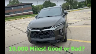 10,000 Mile Mark Review In The 2019 Chevy Blazer RS!!!