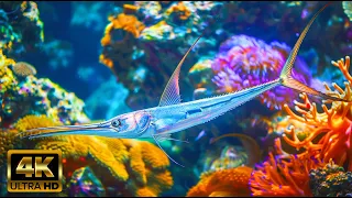 Undersea Majesty 4K🦘Beautiful Marine Realms & Fish  🐳 Soothing Music