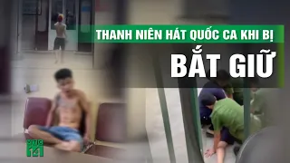 Thanh niên xăm trổ cầm h.u.n.g k.h.í xông vào trụ sở công an phường | VTC14