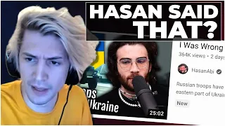 WAIT, HASAN'S TAKE WAS BAD? - xQc Questions Destiny On Ukraine