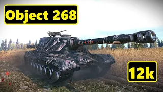 Object 268.  12k dmg.World of Tanks Top Replays.