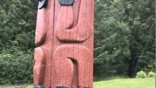 Totem Row in Saxman, Alaska