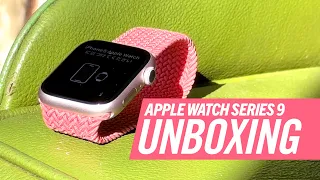 Apple Watch Series 9 Unboxing  ||  Pink Aluminum 45mm