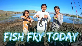 Trout Limit with all 3 kids @ Contra Loma (kids catch 1 fish each)