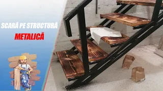 Scara pe structura metalica in Beci / Crama