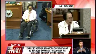 Enrile:'Wag naman po kami babastusin