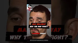 Max Holloway explains WHY he is fighting for the BMF title 😤🚂🚂 #ufc #mma #shorts