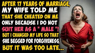 After 17 years of marriage, my wife told me that she cheated on me only because I do not suit her