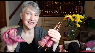 Using a Blending Board, Handspun Felix Cardi, & other Knitting