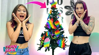 FIZ UMA ARVORE DE NATAL DE POP IT PRA BIANKINHA !!! - Fran Japa