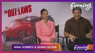 Nina Dobrev and Adam DeVine joke about bad tattoos and kissing James Bond