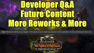 NEWS - Developer Q8A - New Content Hint, Future Changes & More - Total War Warhammer 3