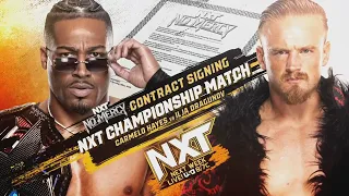 FULL SEGMENT: Carmelo Hayes vs Ilja Dragunov - Contract Signing | WWE NXT 09/26/23