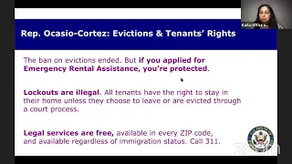 January 2022 Town Hall: COVID-19, Renters’ Rights, and End of Eviction Ban