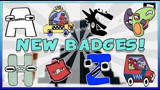 HOW TO FIND ALL 9 NEW BADGES in Find The Alphabet Lore Characters (50) | ROBLOX