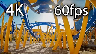 Goliath front seat on-ride 4K POV @60fps Six Flags Fiesta Texas