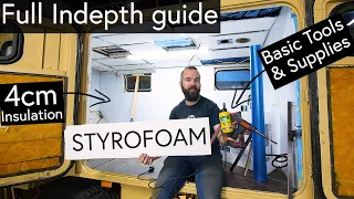 How to Insulate your Van or Overland Truck using Styrofoam on a Budget