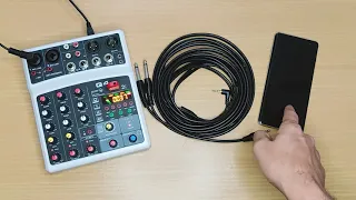 connect His Audio Q4 USB Interface mixer Direct to phone thru using audio cable-connect Sudoku drum