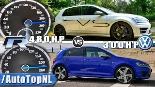 Volkswagen Golf 7 R | STOCK vs TUNED | ACCELERATION POV Exhaust SOUND & LAUNCH CONTROL by AutoTopNL