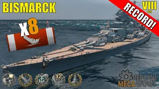 Bismarck 8 Kills & 164k Damage | World of Warships Gameplay