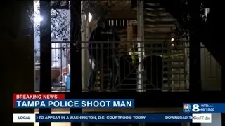 Tampa Police Officer shoots armed man after reports man was banging on apartment doors and yelling