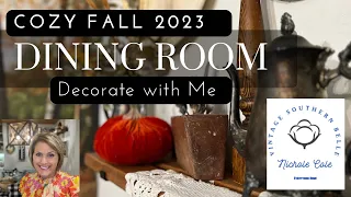 Cozy Fall Dining Room Decorate with Me/ 2023 Fall Decorations