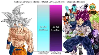 Goku VS Strongest Mortals POWER LEVELS All Forms (Dragon Ball Super)