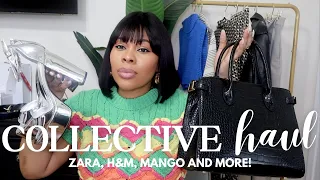 COLLECTIVE HAUL: ZARA, H&M, MANGO, TORY BURCH AND MORE. PRADA AND TOM FORD DUPES!!