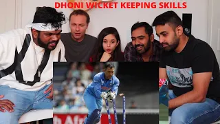 "MS DHONI"◆ insane wicket keeping skills Reactions| THALA DA | WUNDERBAR REACTIONS