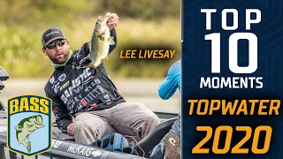 Bassmaster Top 10 Topwater Catches of 2020!