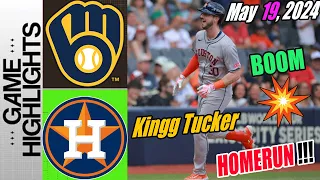 HAstros vs Brewers [Kyle Tucker Home Run 14th] Highlights 05/19/24 | Astros extend their lead ! 🔥