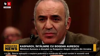 KASPAROV, ÎNTÂLNIRE CU AURESCU_Știri B1_5 mai 2022