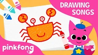 How to Draw a Crab | Drawing Songs with Pinkfong | Pinkfong Songs for Children