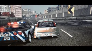 Police Chase | Heat Lvl 5 | Fiat Punto - NFS MW Remastered 2023
