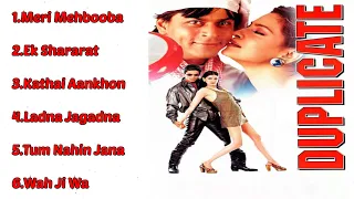 Duplicate Movie All Songs | Jukebox Audio Album | SRK & Juhi | Udith Alka & Abhijeet |