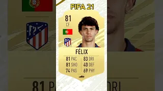 Joao Felix FIFA Rating Evolution #shorts#barcelona#video#trending#gaming#football#fifa23#fc24#felix