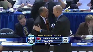 2010 NCAA Tournament 1st Round: #6 Xavier vs #11 Minnesota (highlights)