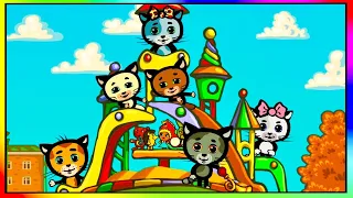 😻😻😻Три котенка - Пойдем в детский сад / Мультики про котят 🐾