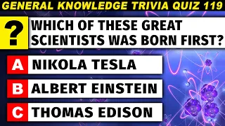 50 Trivia Questions For Very Clever People - General Knowledge Quiz Part 119