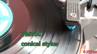 Conical VS Microlinear on bad worn out record - VM95C vs. VM95ML