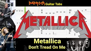 Don't Tread On Me - Metallica - Guitar + Bass TABS Lesson