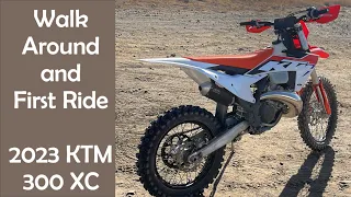 New Bike Day - 2023 KTM 300 XC Walkaround and First Impressions