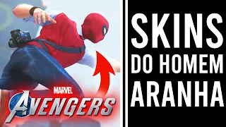 Avengers : Skins do Homem-Aranha são Reveladas