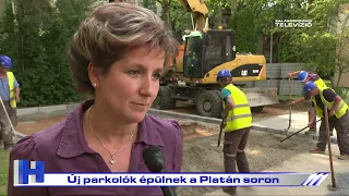 Új parkolók épülnek a Platán soron – ZTV Híradó 2024-05-16