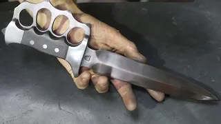 Forging a Trench knife,  the complete movie.