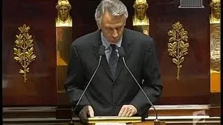 [Premier discours du premier ministre de Villepin]