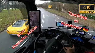 POV Truck driving Actros Gigaspace in Hannover 🇩🇪