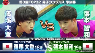 【DEEP解説】篠塚大登 vs 張本智和｜第3回TOP32 男子シングルス準決勝｜卓球ジャパン！2023年1月7日・14日