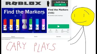 Playing Roblox BFB game "Find the Markers" by alexlion0511, YAY