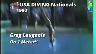 1980 Greg Louganis - Mens USA Diving Mens 1 Meter - USA Diving Nationals